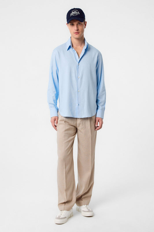 Antioch Relax Fit Men's Linen-Blend Shirt