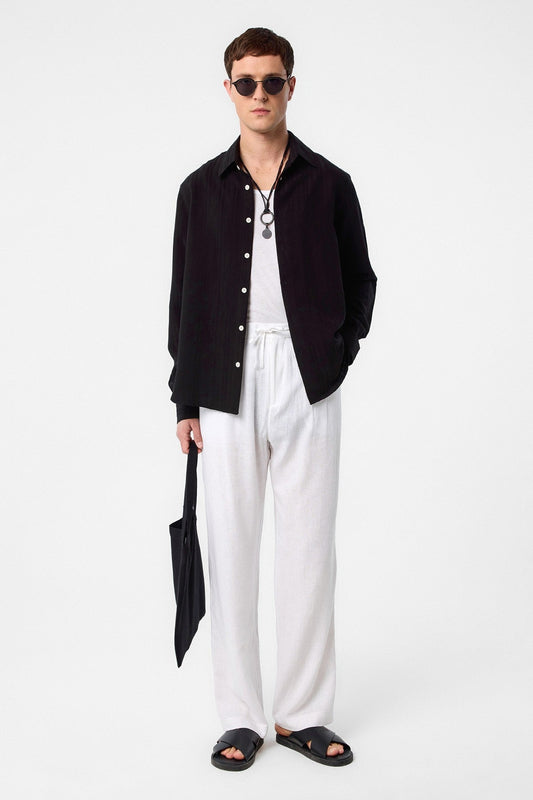 Antioch Striped and Textured Men's Shirt
