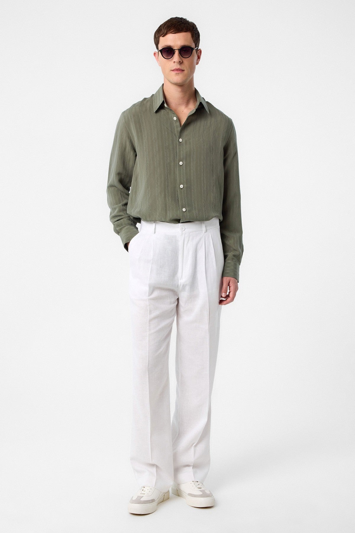 Antioch Striped and Textured Men's Shirt