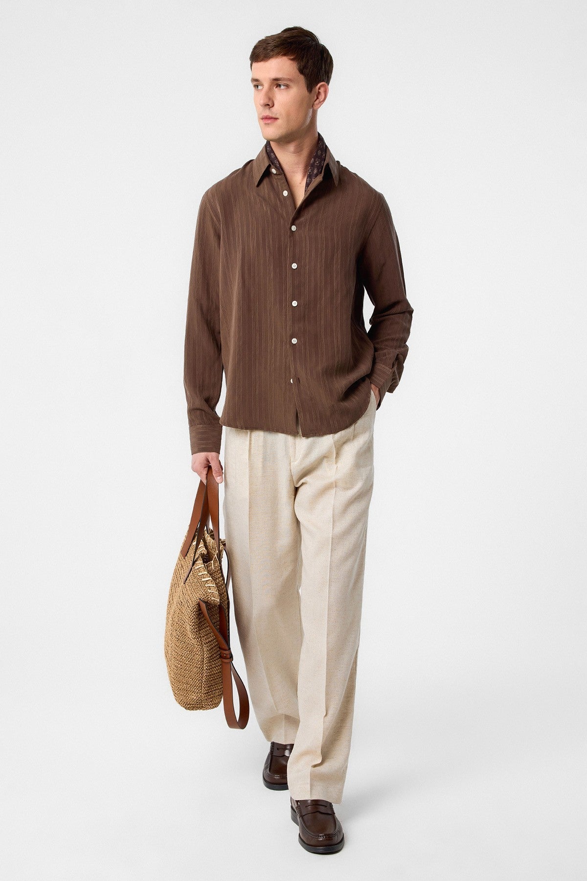 Antioch Striped and Textured Men's Shirt