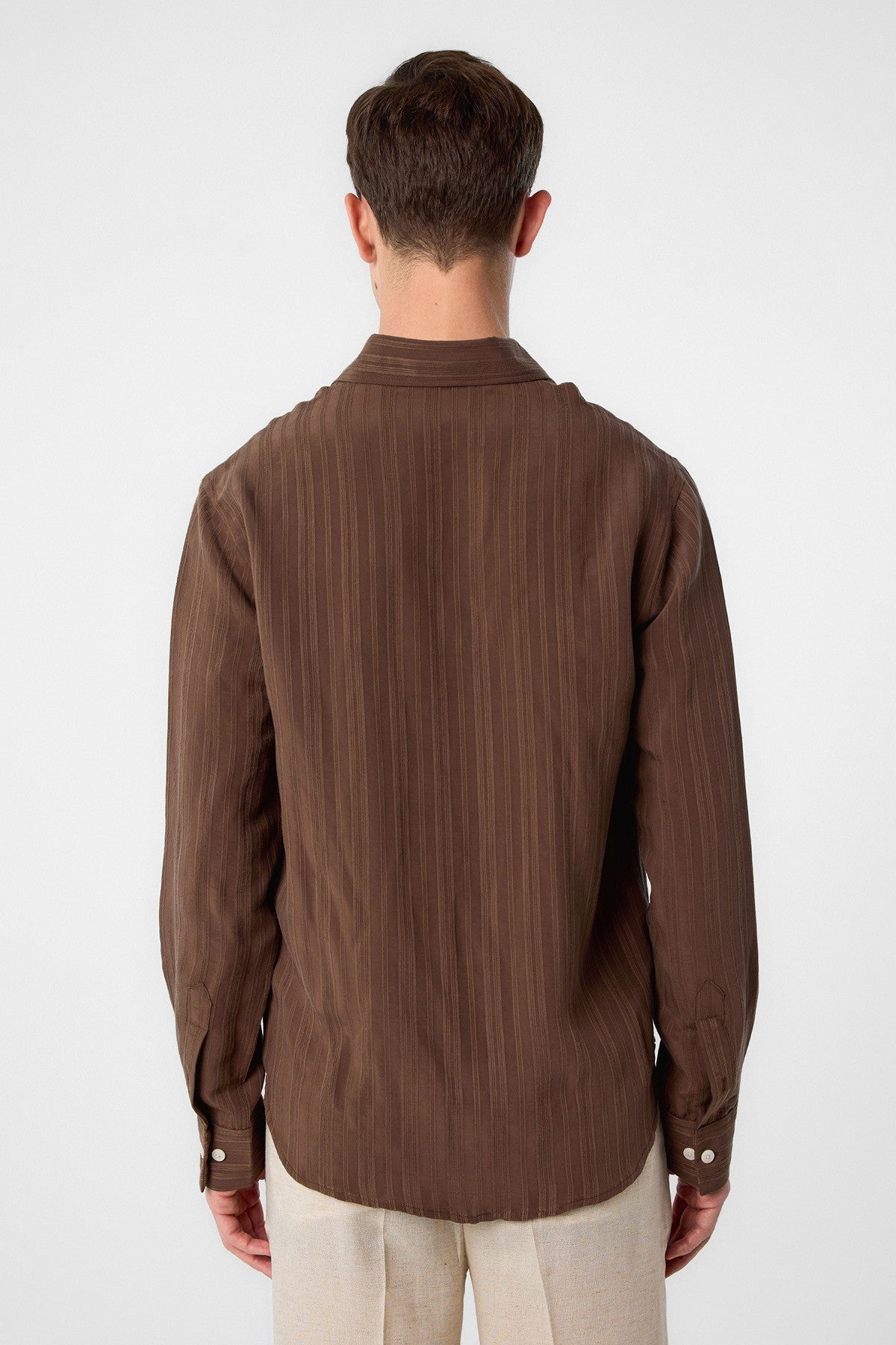 Antioch Striped and Textured Men's Shirt