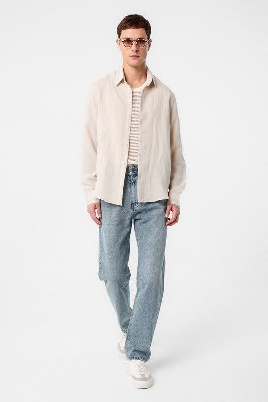 Antioch Striped and Textured Men's Shirt