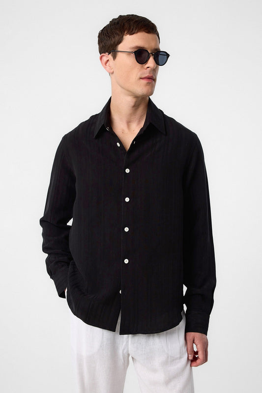 Antioch Striped and Textured Men's Shirt