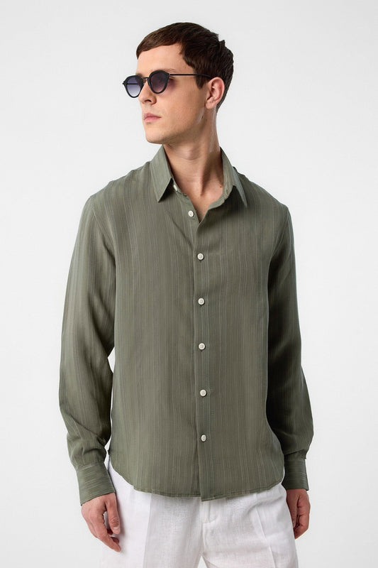 Antioch Striped and Textured Men's Shirt