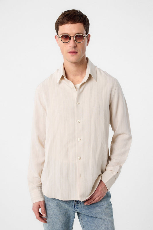 Antioch Striped and Textured Men's Shirt