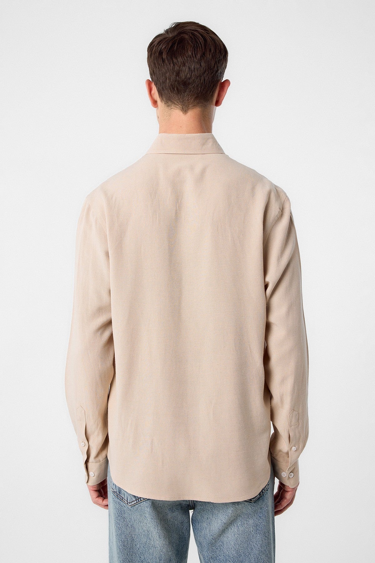 Antioch Men's Linen-Blend Button-Down Shirt