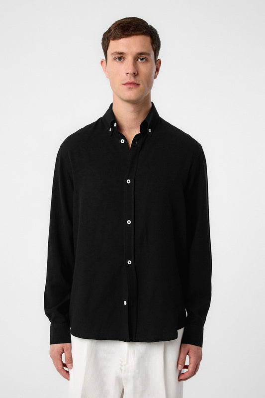 Antioch Men's Linen-Blend Button-Down Shirt