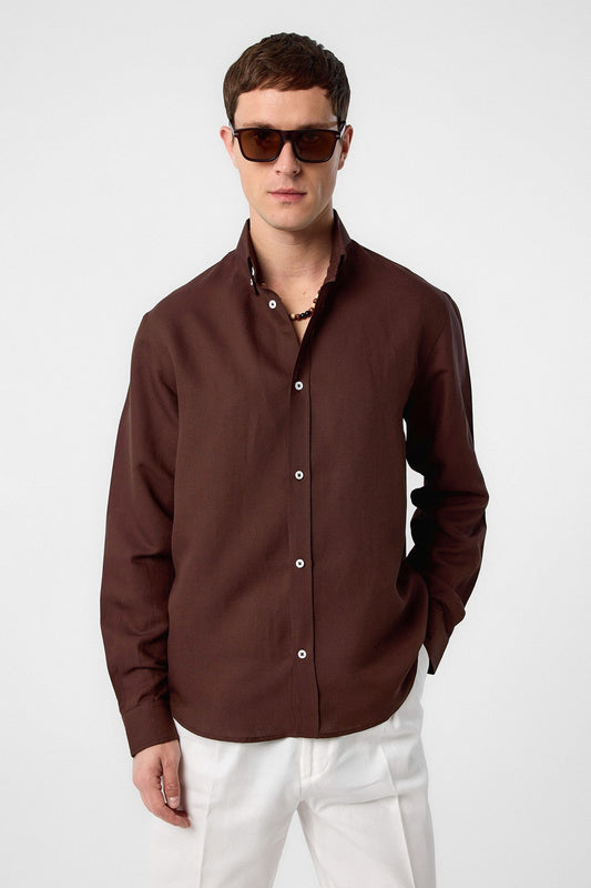 Antioch Men's Linen-Blend Button-Down Shirt