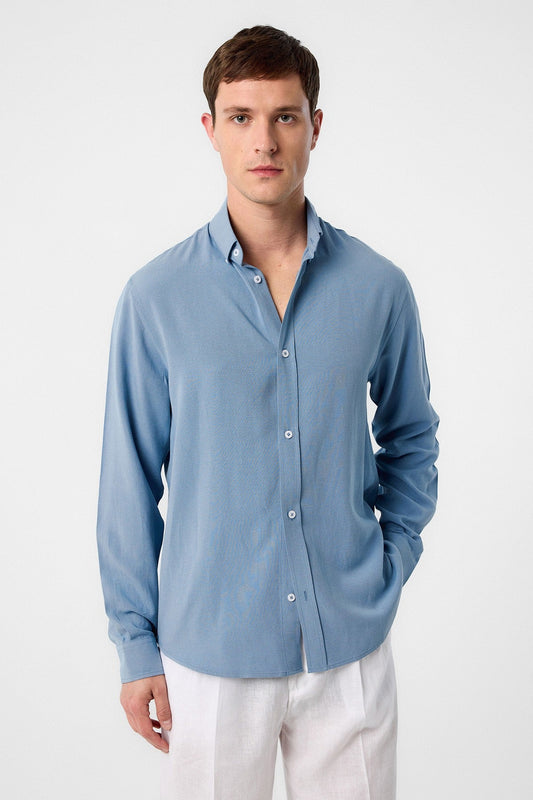 Antioch Men's Linen-Blend Button-Down Shirt