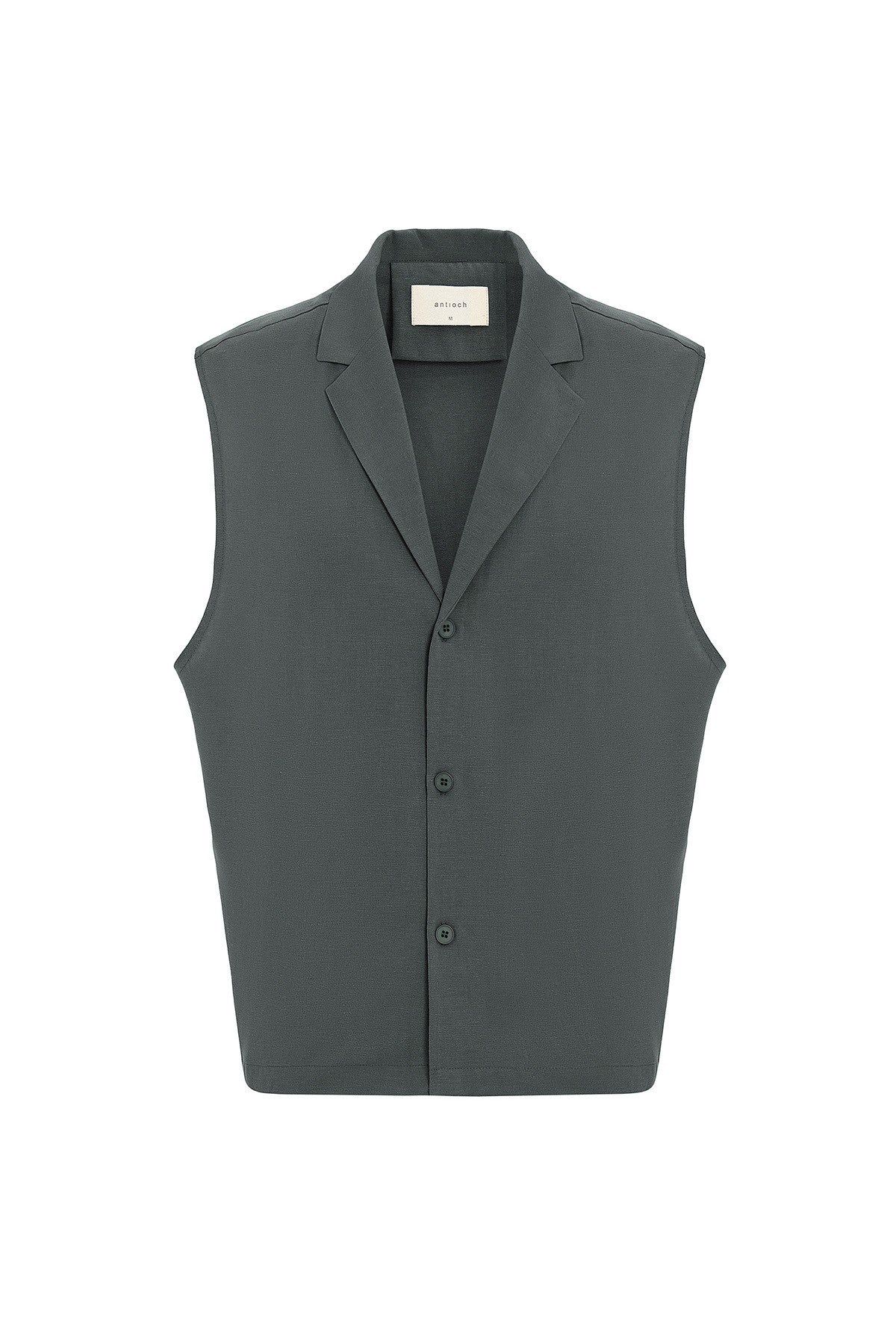 Antioch Linen-Blend Sleeveless Men's Shirt