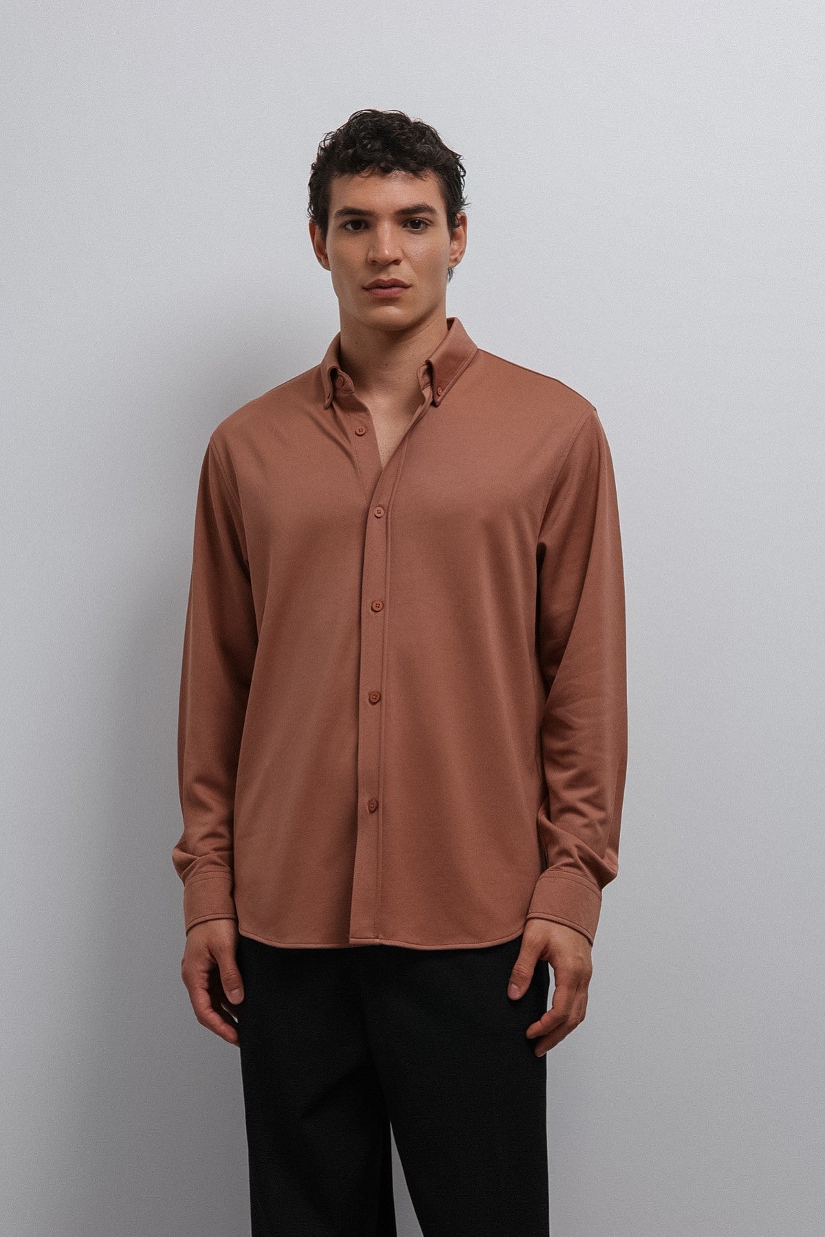 Antioch Button-Down Collar Relaxed-Fit Men's Shirt