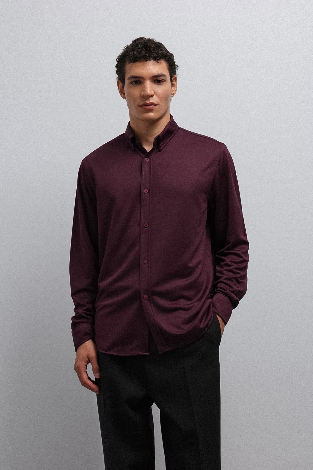 Antioch Button-Down Collar Relaxed-Fit Men's Shirt