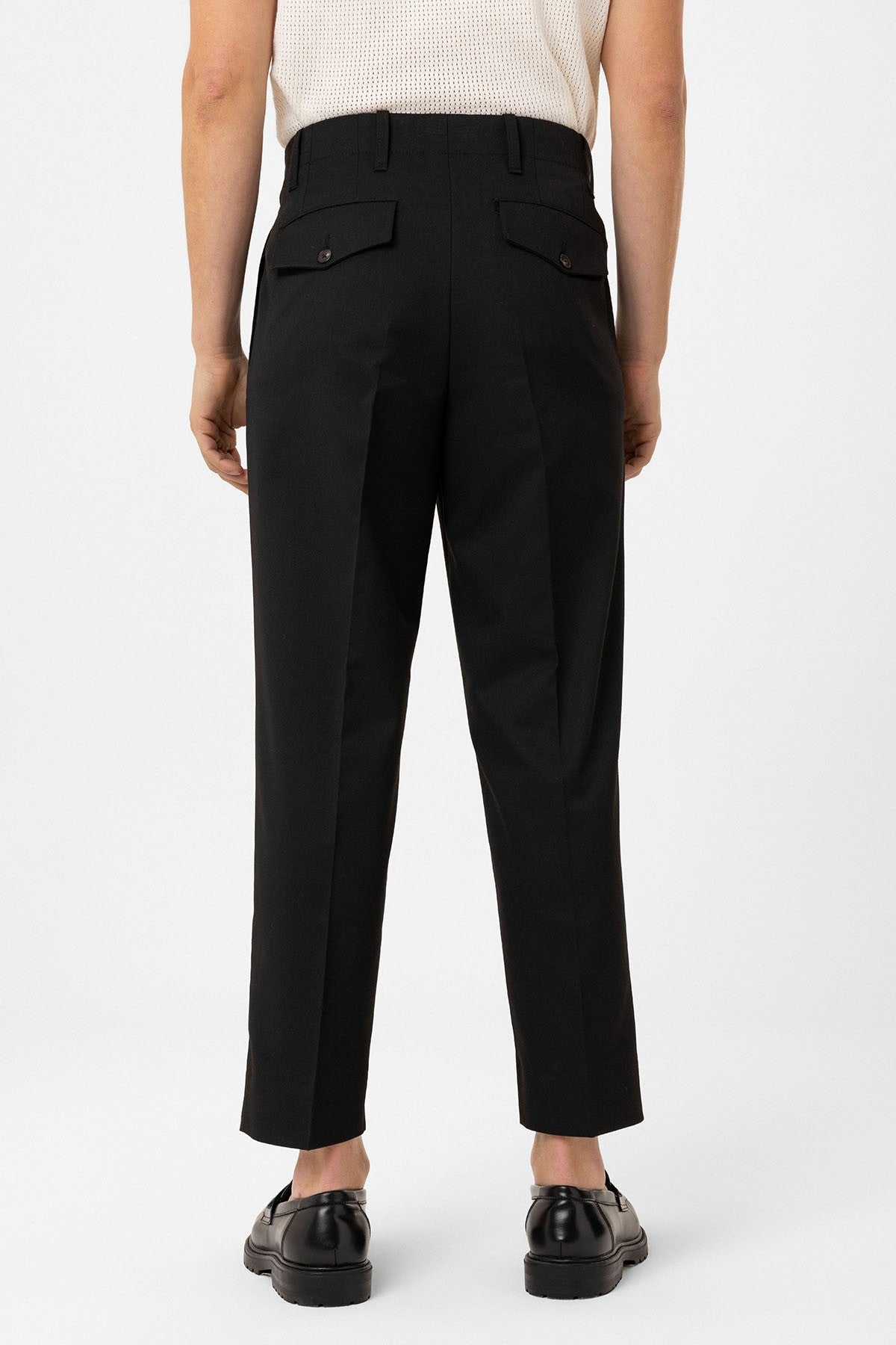 High-Waisted Straight-Fit Men's Pants