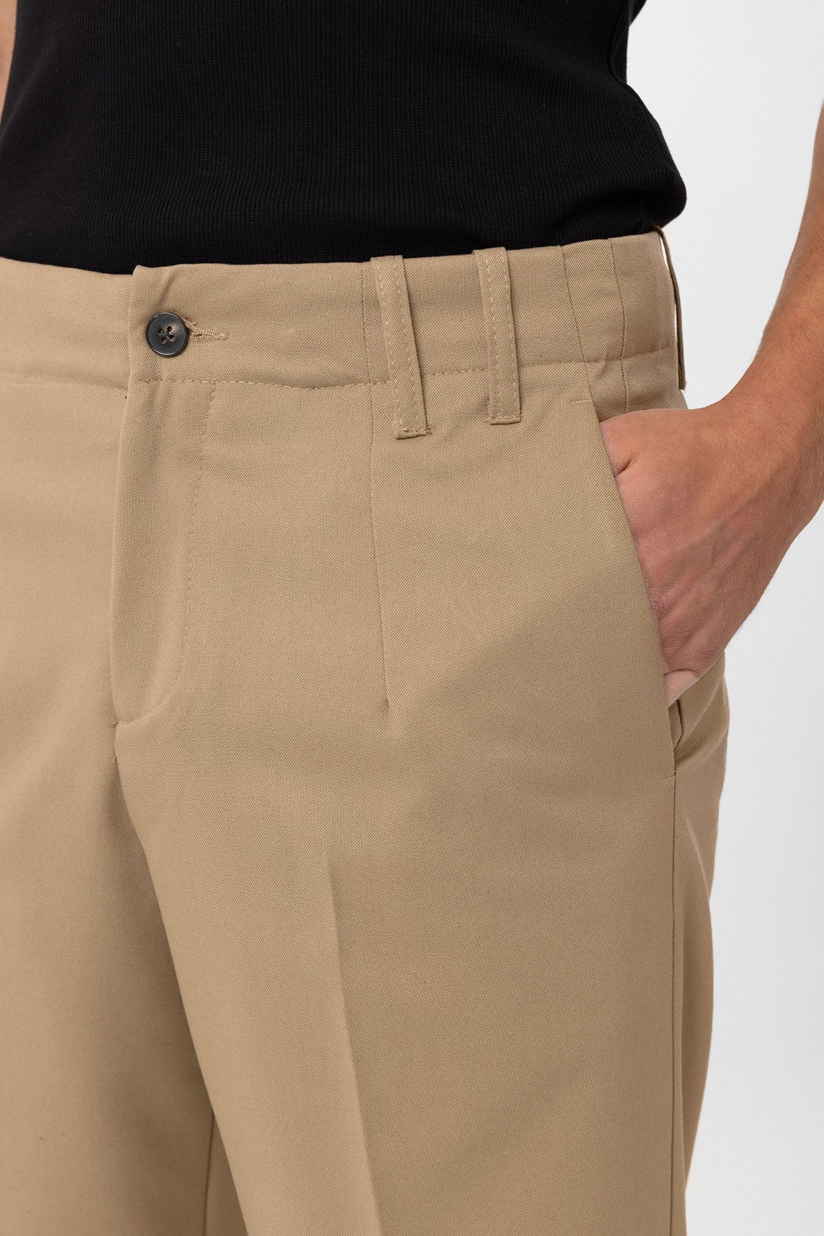 High-Waisted Straight-Fit Men's Pants