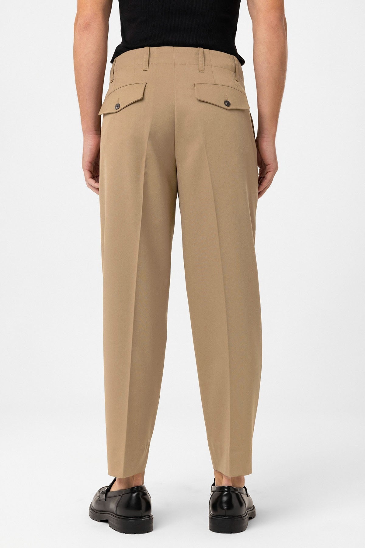 High-Waisted Straight-Fit Men's Pants
