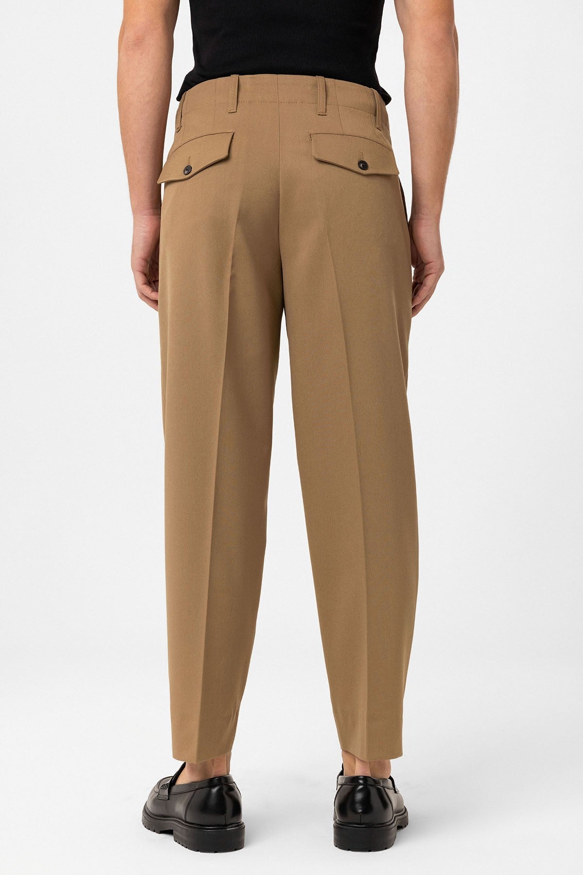 High-Waisted Straight-Fit Men's Pants