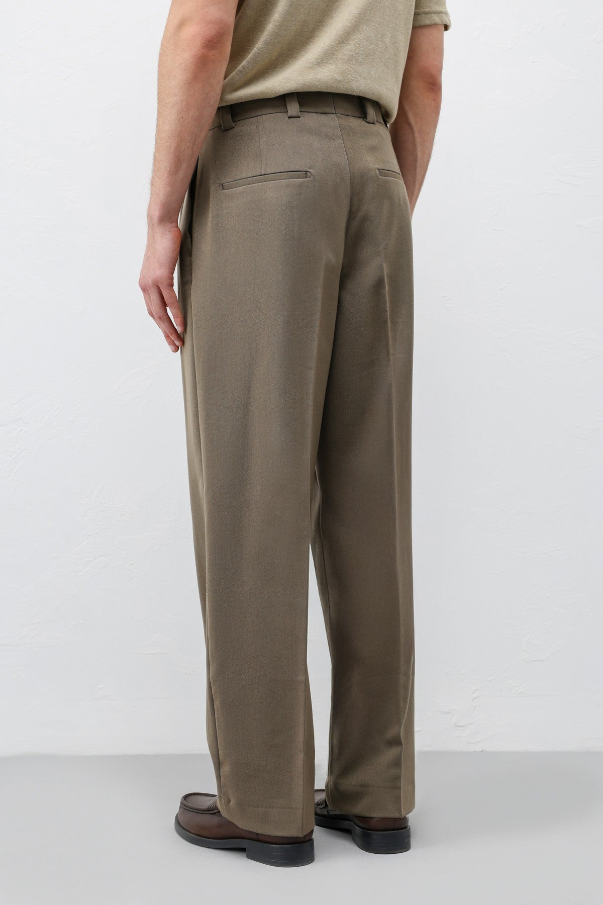 Antioch Yüksel Bel Relax Fit Pleated Men's Pants