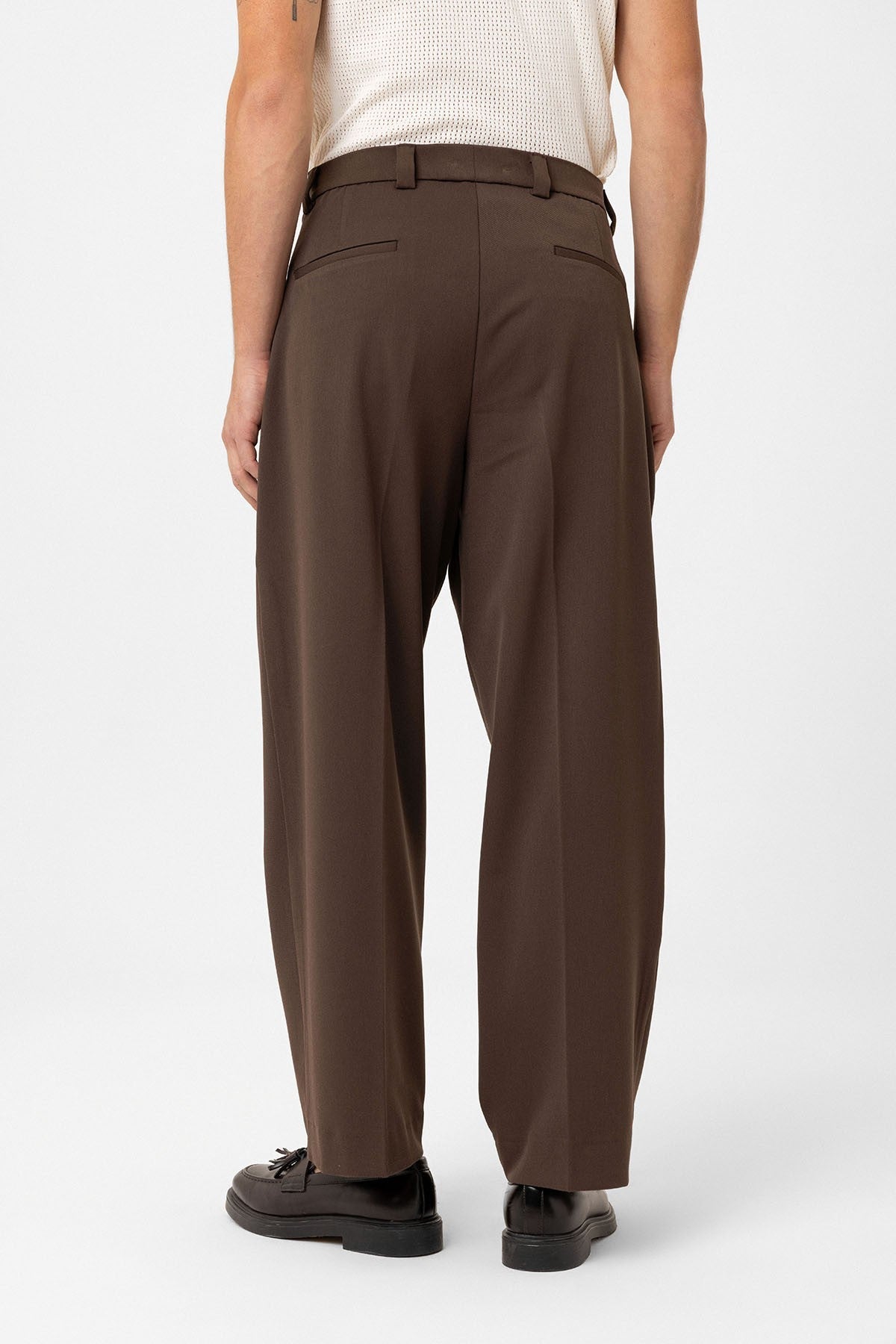 Antioch Yüksel Bel Relax Fit Pleated Men's Pants