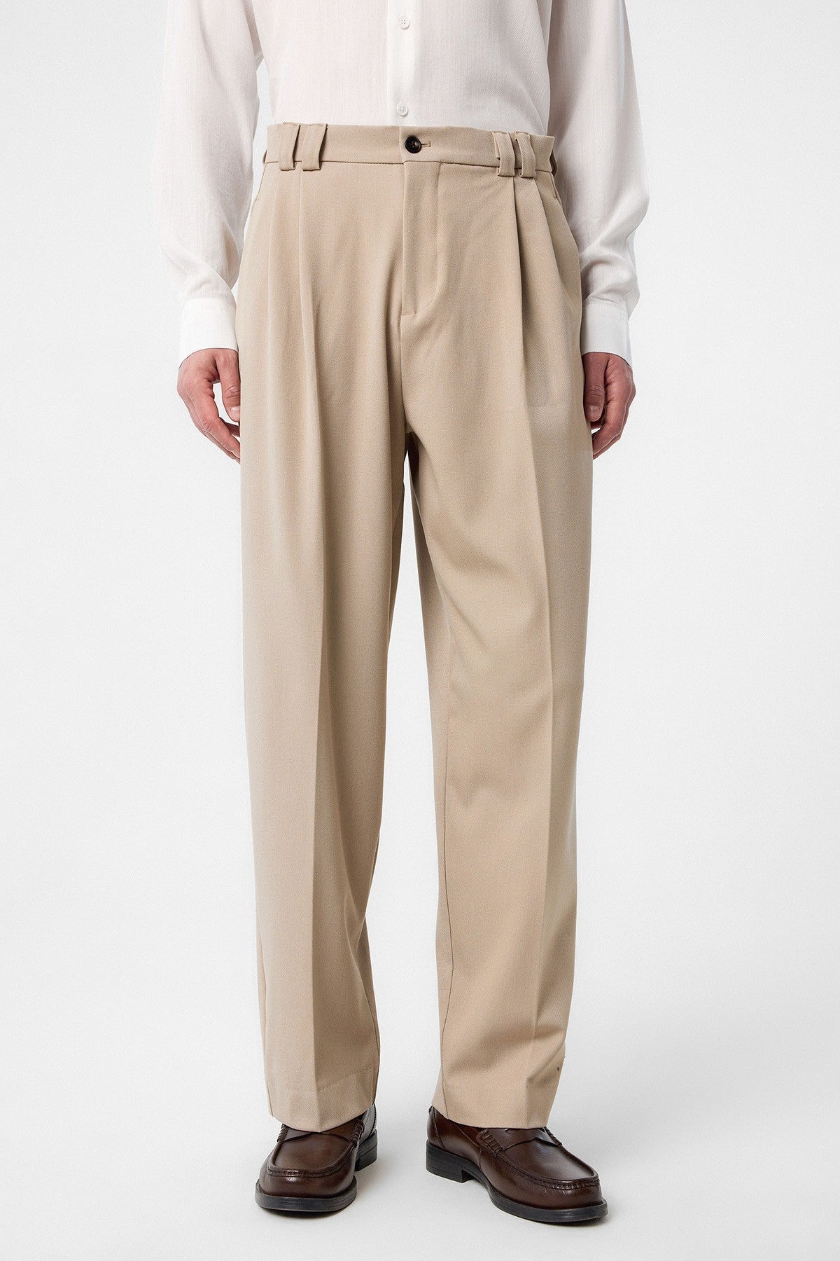 Antioch Yüksel Bel Relax Fit Pleated Men's Pants
