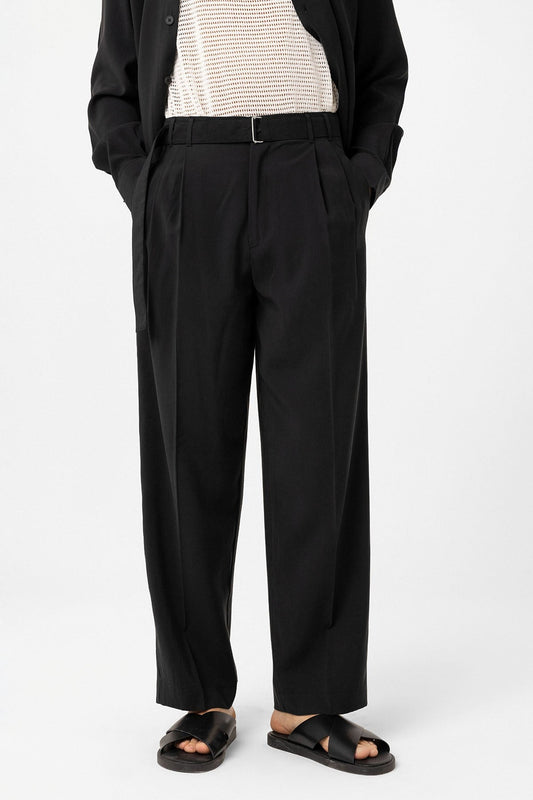 Antioch Modal Fabric Relaxed-Fit Men's Pants with a Belt