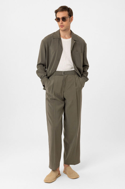 Antioch Modal Fabric Relaxed-Fit Men's Pants with a Belt