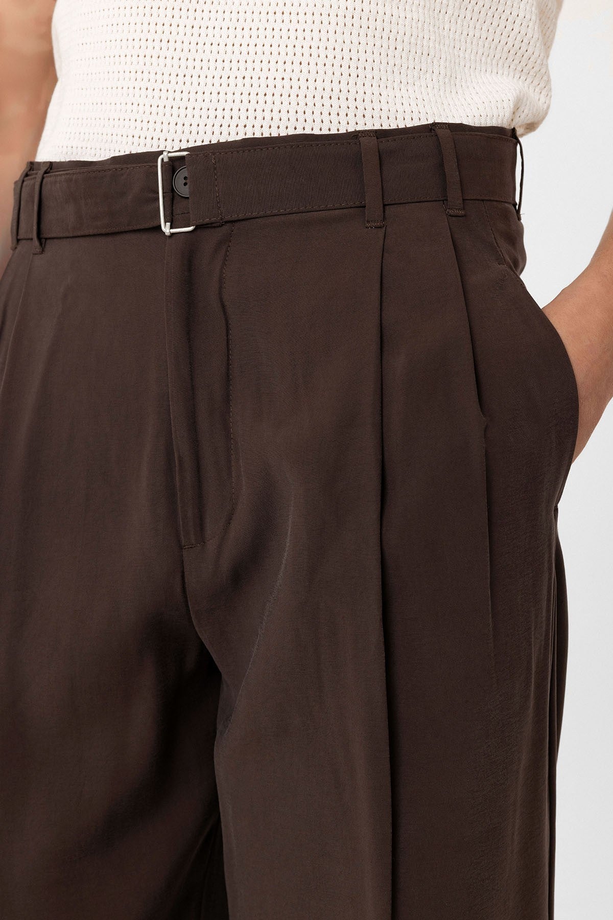 Antioch Modal Fabric Relaxed-Fit Men's Pants with a Belt