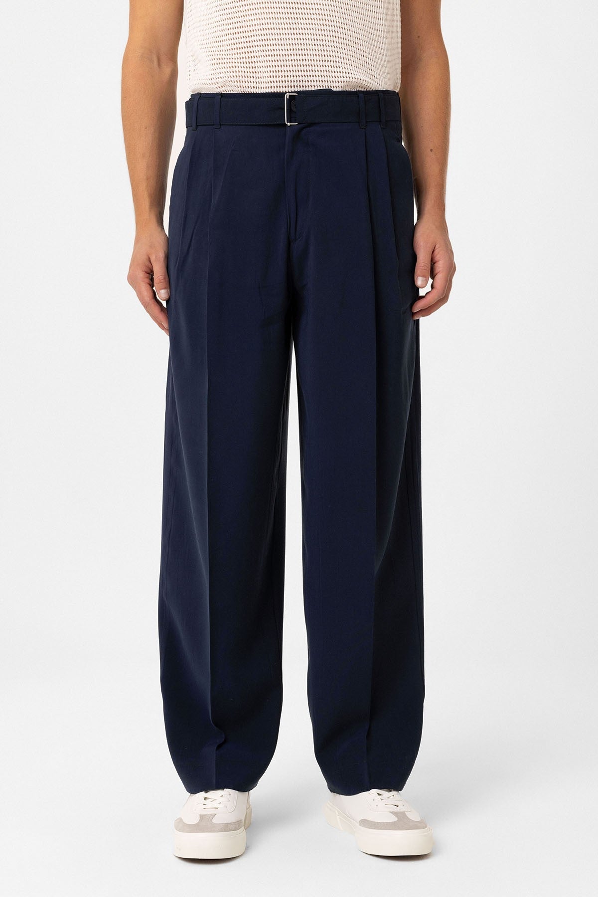 Antioch Modal Fabric Relaxed-Fit Men's Pants with a Belt