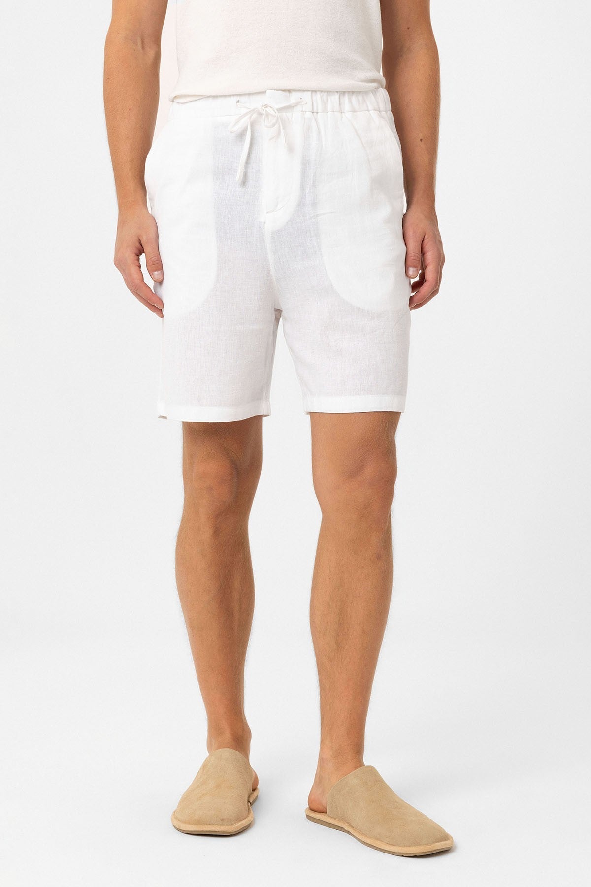 Antioch Men's Linen-Blend Shorts