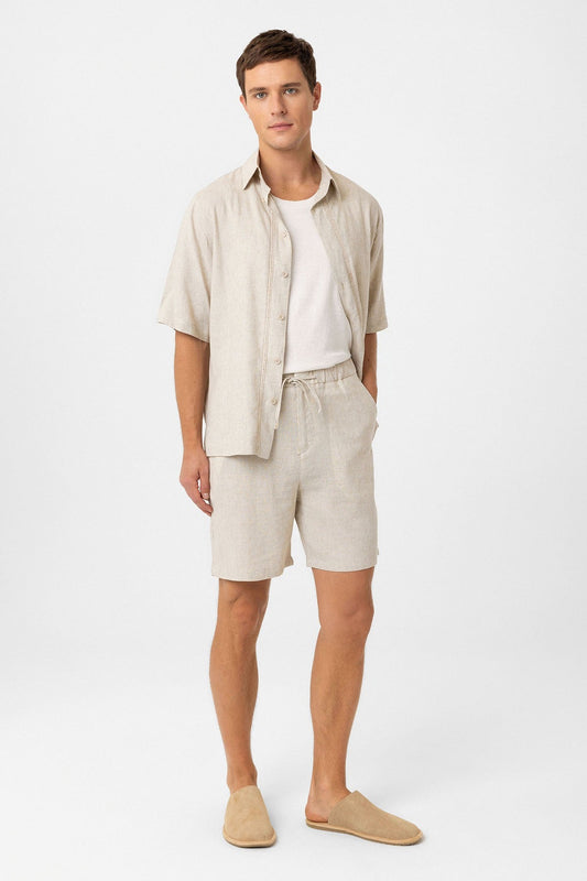 Antioch Men's Linen-Blend Shorts