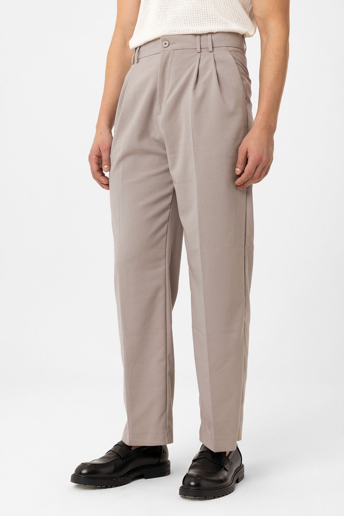 Men's Double-Pleated Baggy-Fit Pants