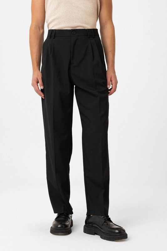 Men's Double-Pleated Baggy-Fit Pants