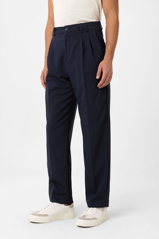 Men's Double-Pleated Baggy-Fit Pants