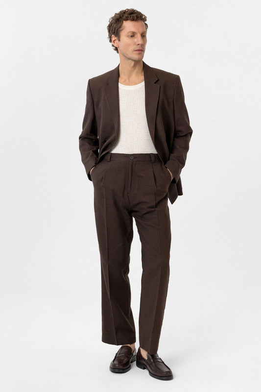 Antioch High-Waisted Men's Linen-Blend Pants
