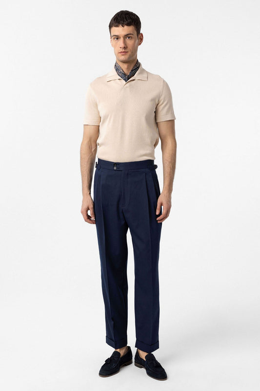 Antioch High-Waisted Italian-Cut Pleated Men's Pants