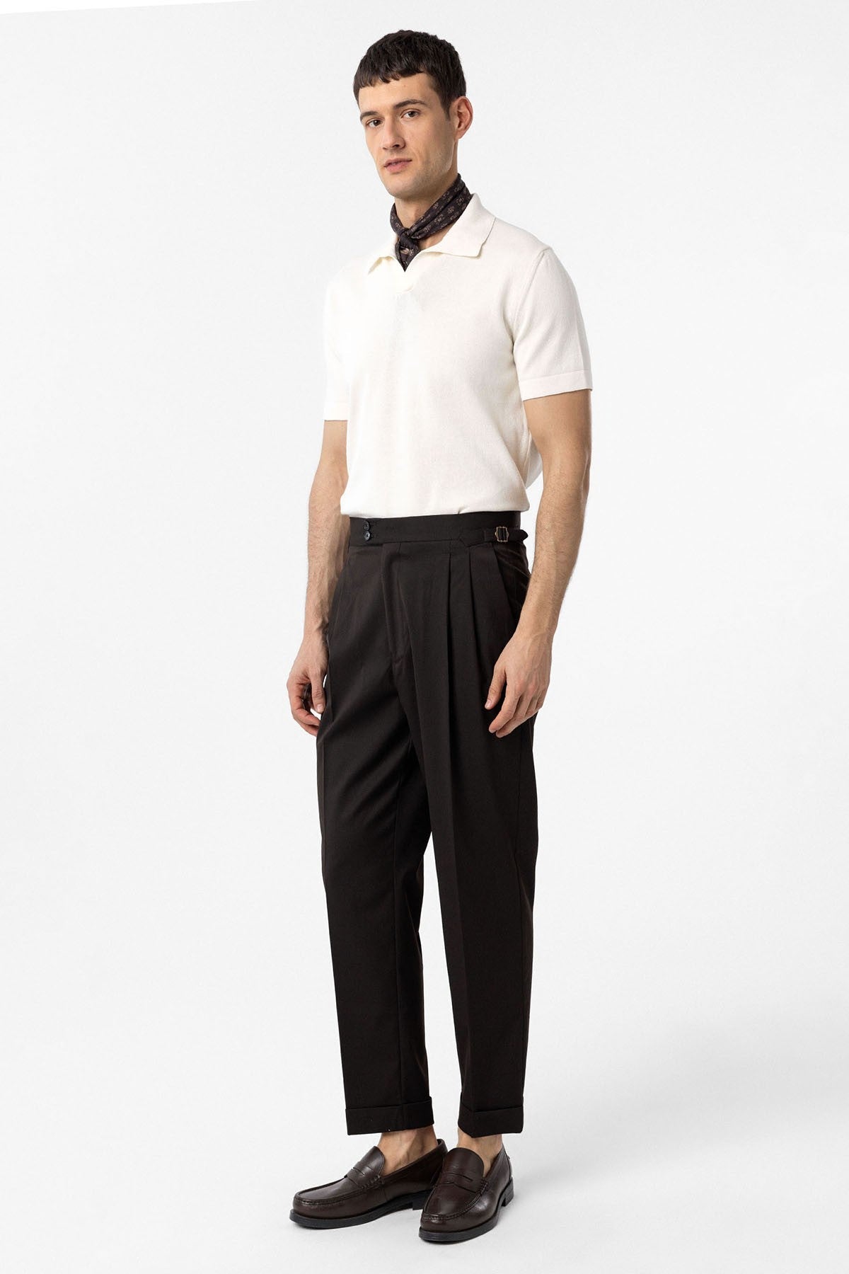 Antioch High-Waisted Italian-Cut Pleated Men's Pants
