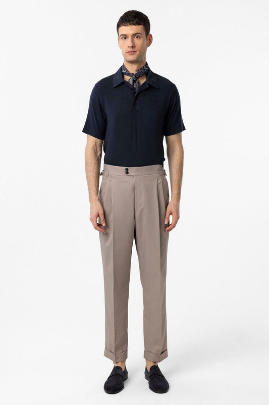 Antioch High-Waisted Italian-Cut Pleated Men's Pants