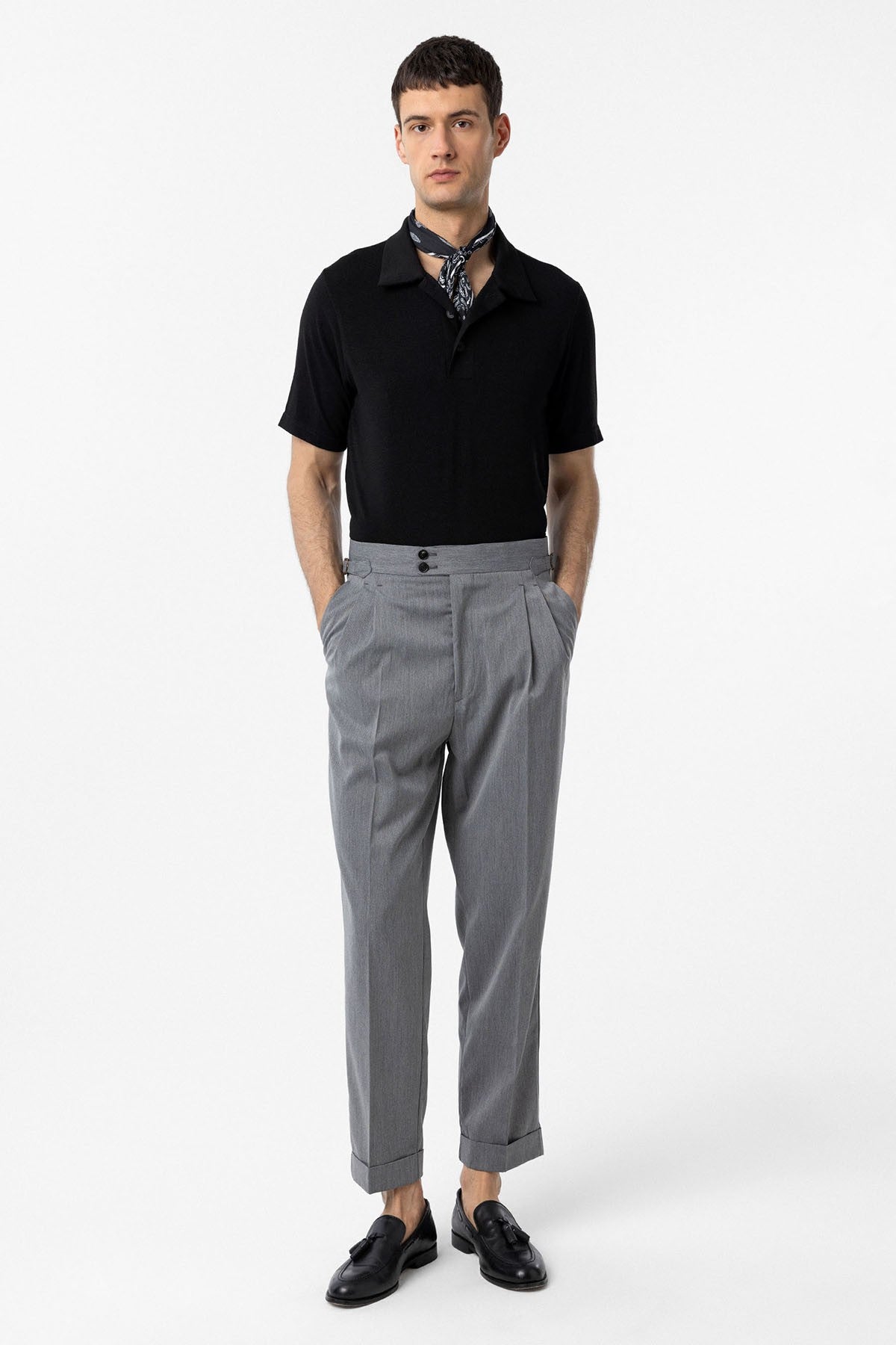 Antioch High-Waisted Italian-Cut Pleated Men's Pants