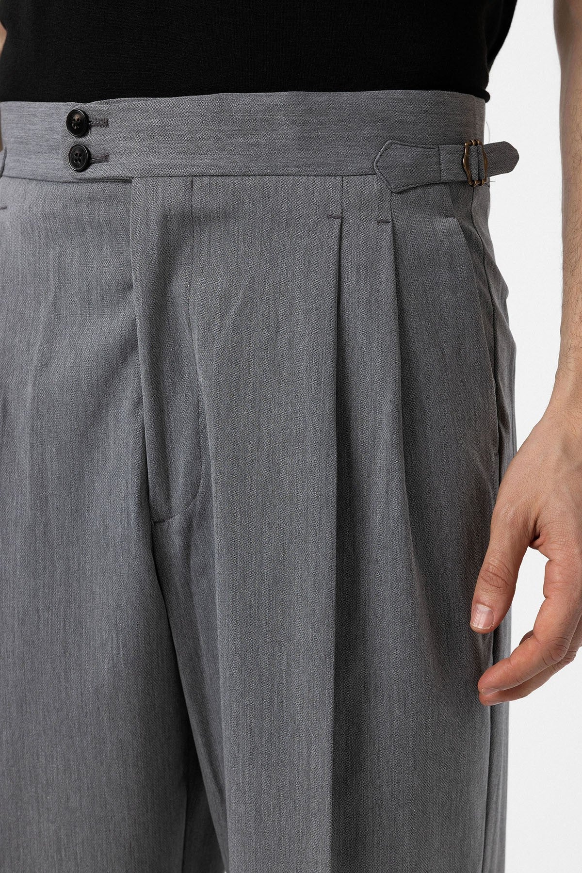 Antioch High-Waisted Italian-Cut Pleated Men's Pants