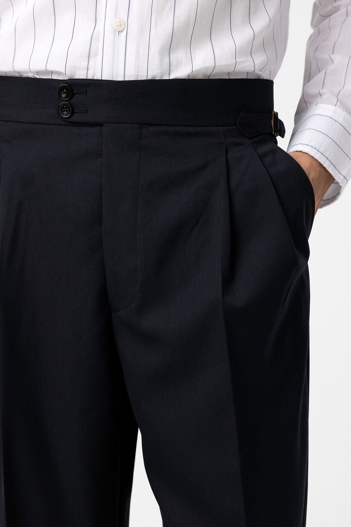 Antioch High-Waisted Italian-Cut Pleated Men's Pants