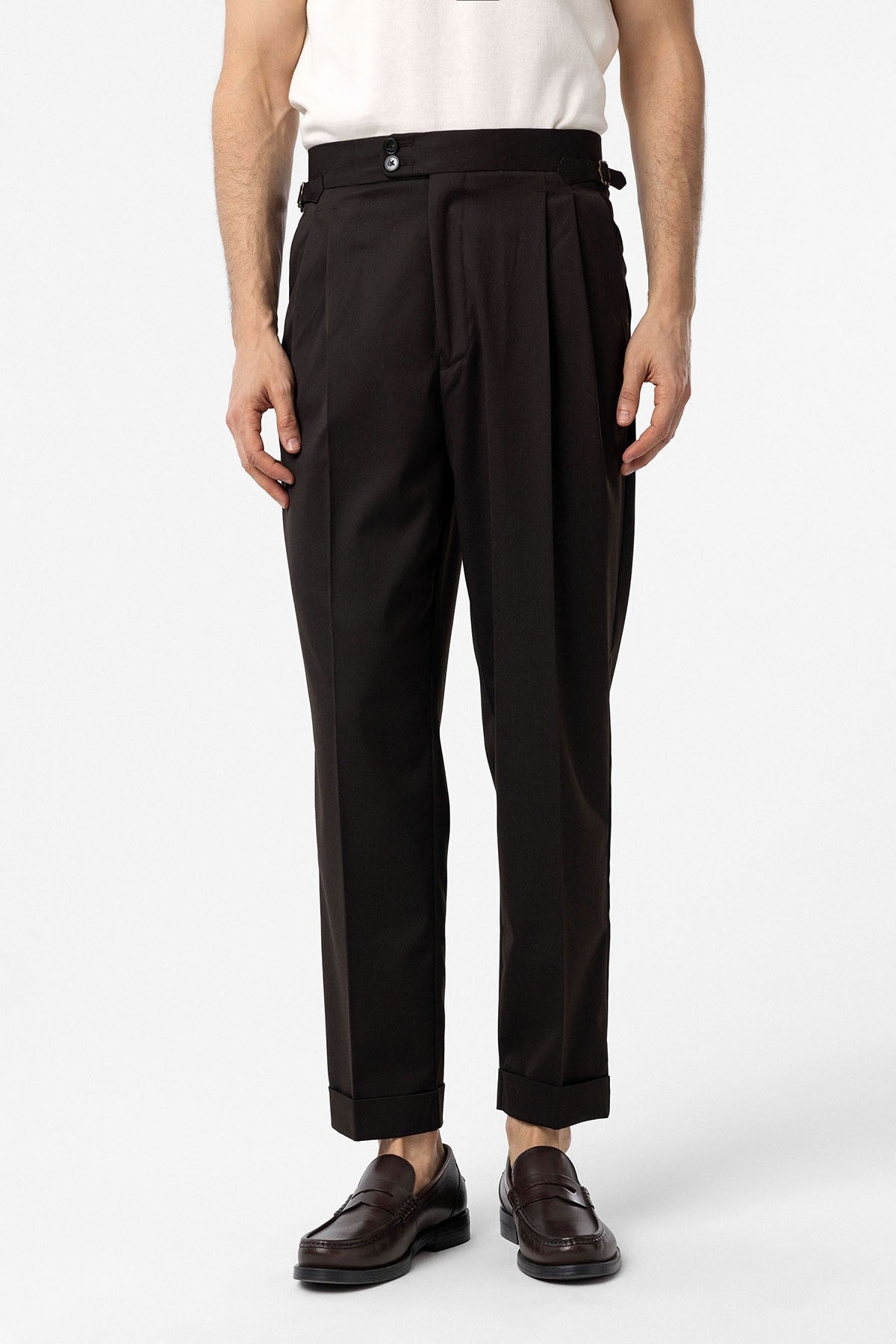 Antioch High-Waisted Italian-Cut Pleated Men's Pants
