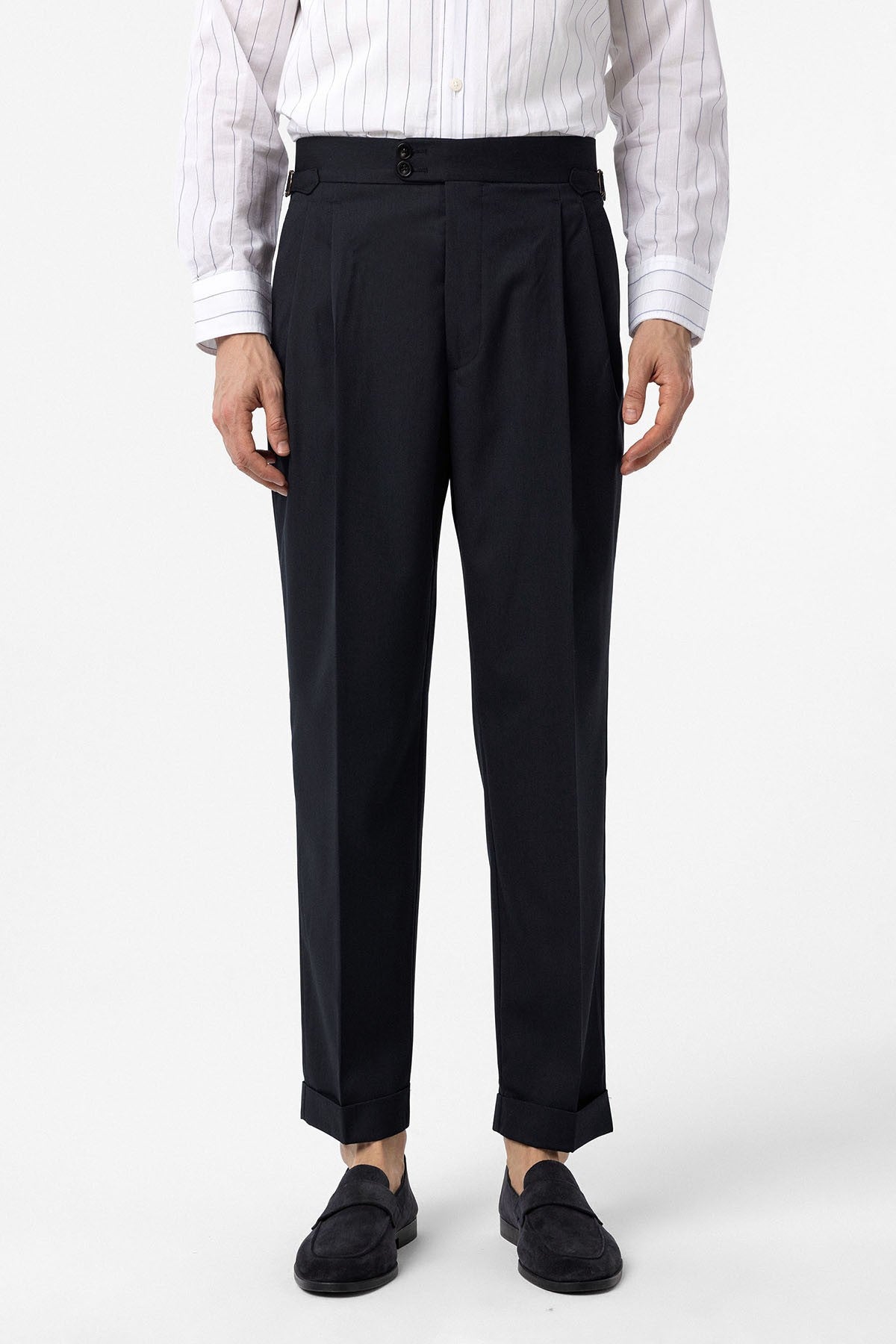 Antioch High-Waisted Italian-Cut Pleated Men's Pants