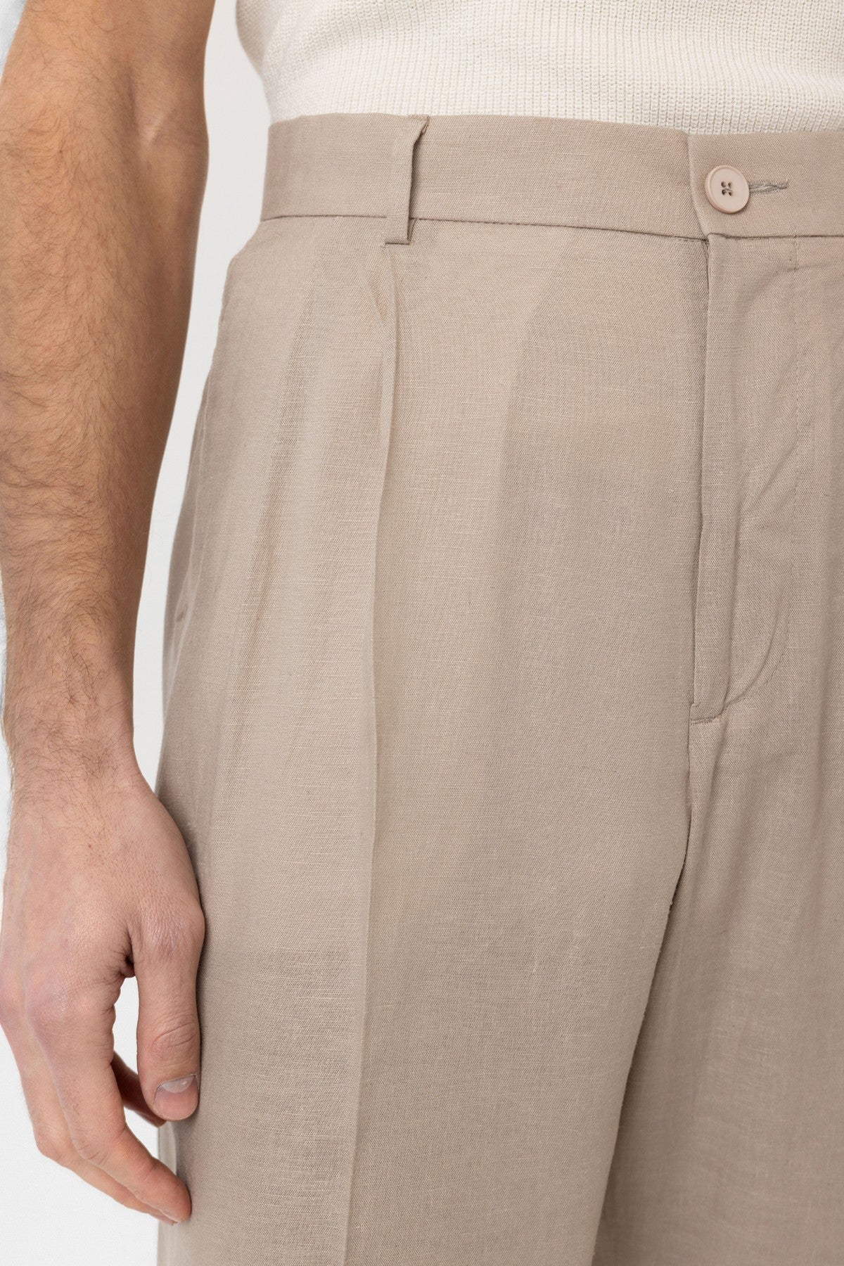 Antioch Linen-Blend Men's Baggy Pants