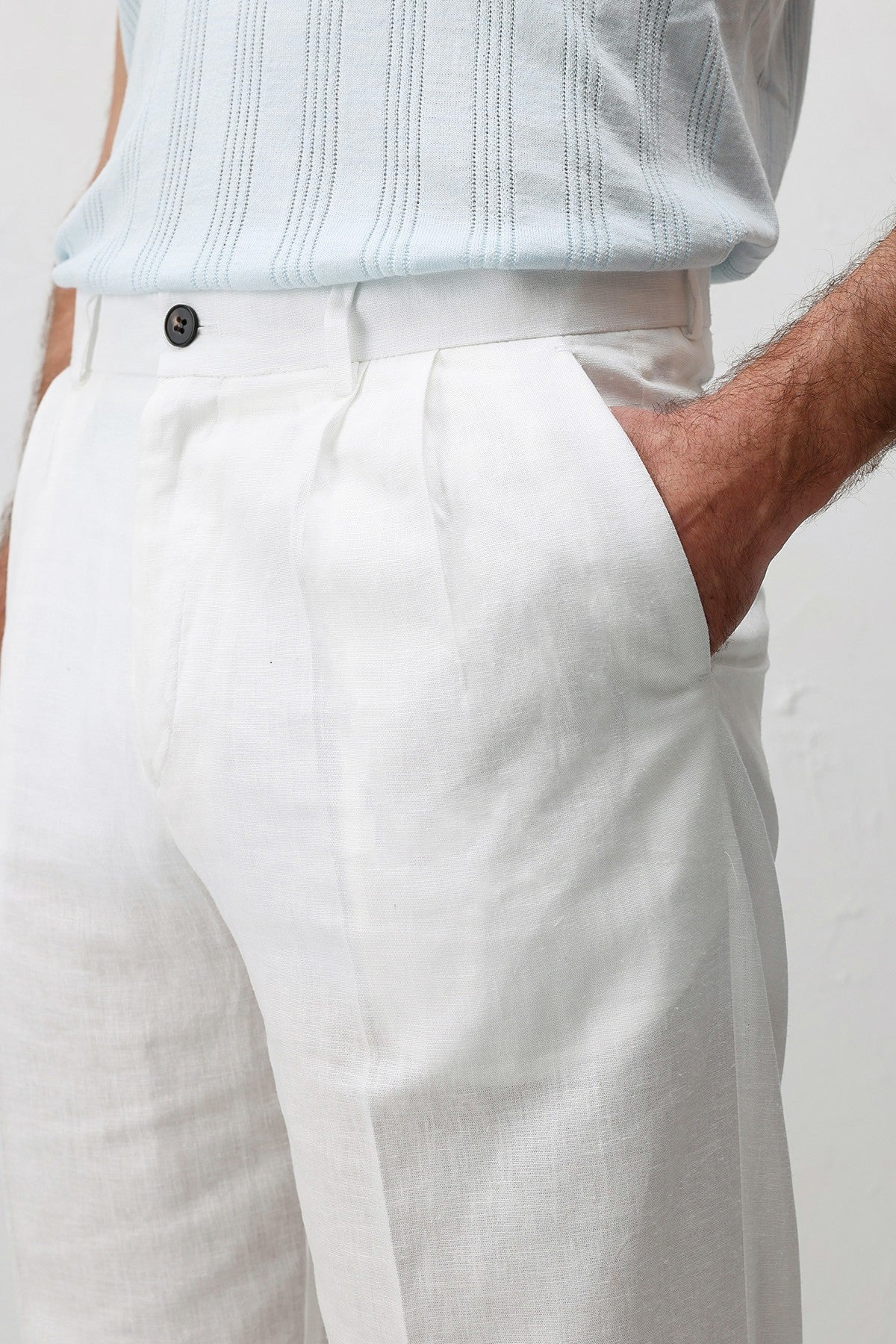Antioch Linen-Blend Men's Baggy Pants