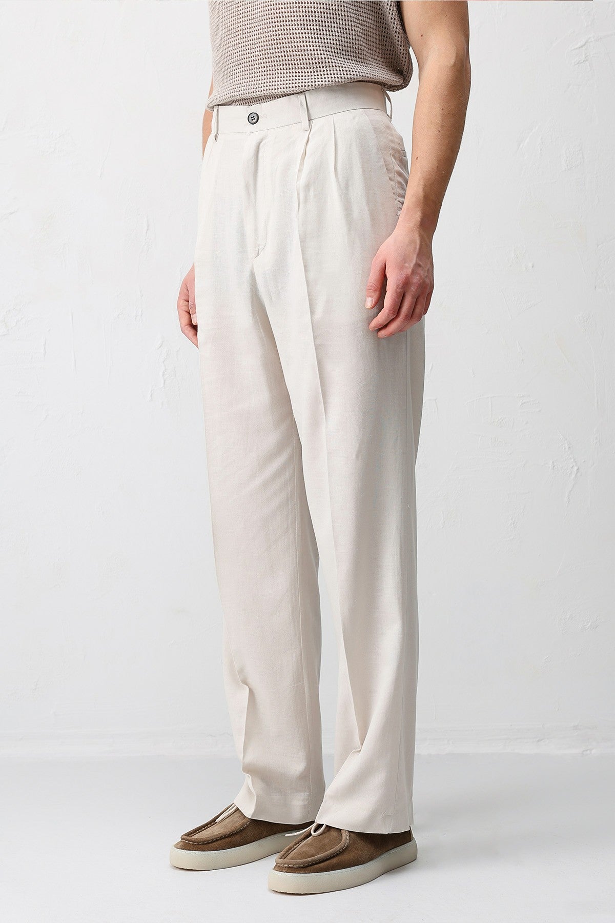 Antioch Linen-Blend Men's Baggy Pants