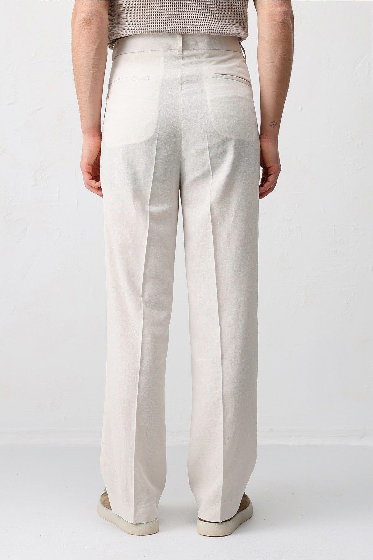 Antioch Linen-Blend Men's Baggy Pants