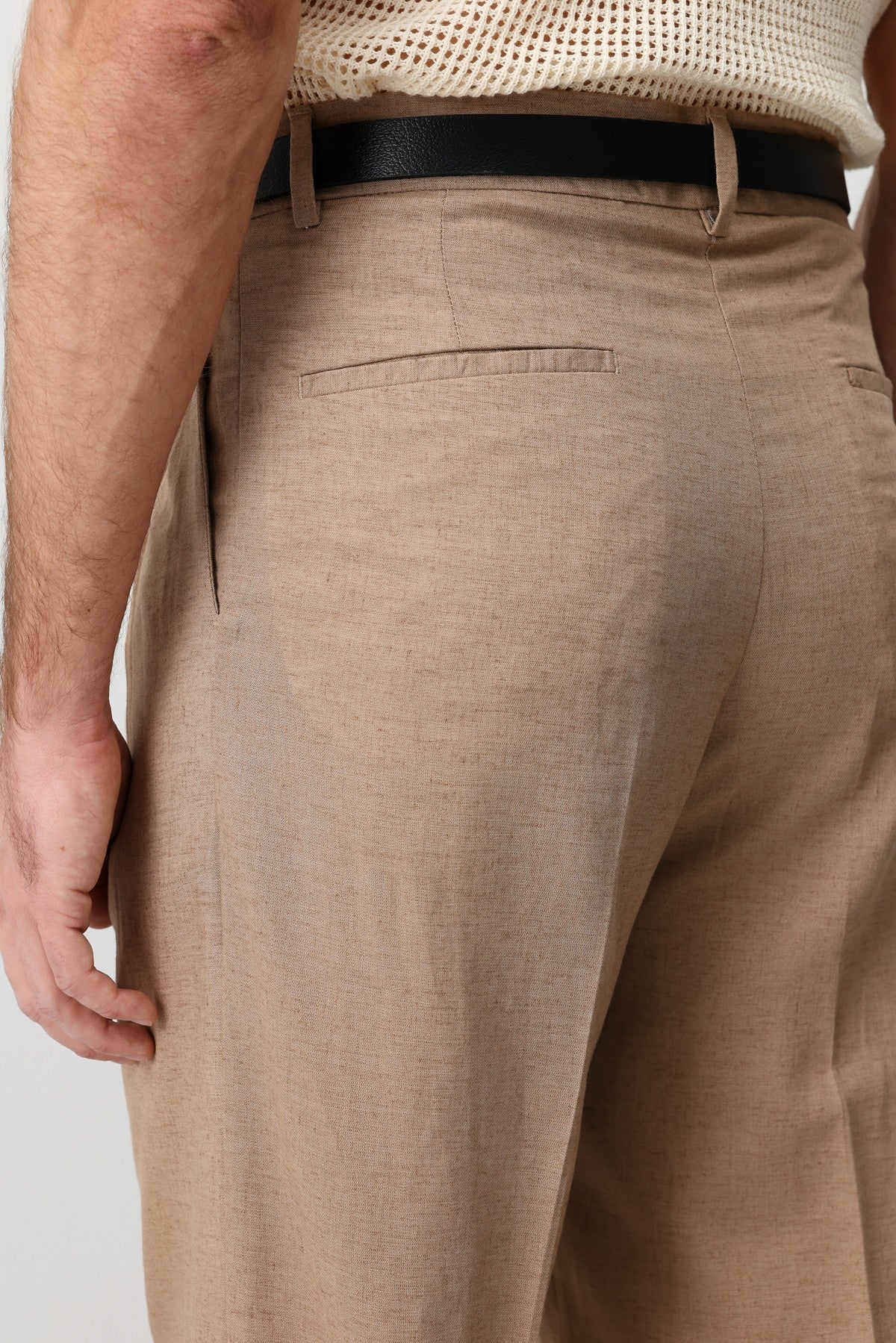 Antioch Linen-Blend Men's Baggy Pants