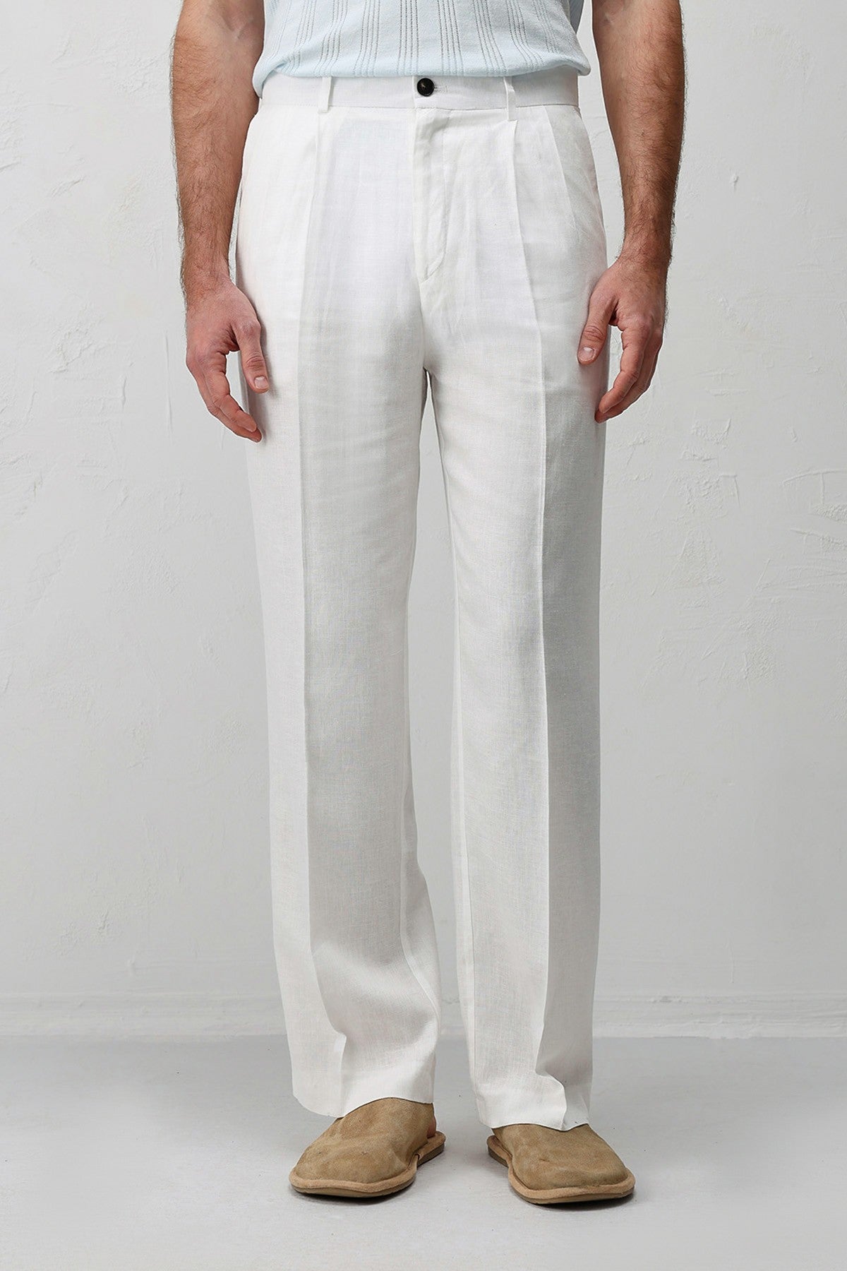 Antioch Linen-Blend Men's Baggy Pants