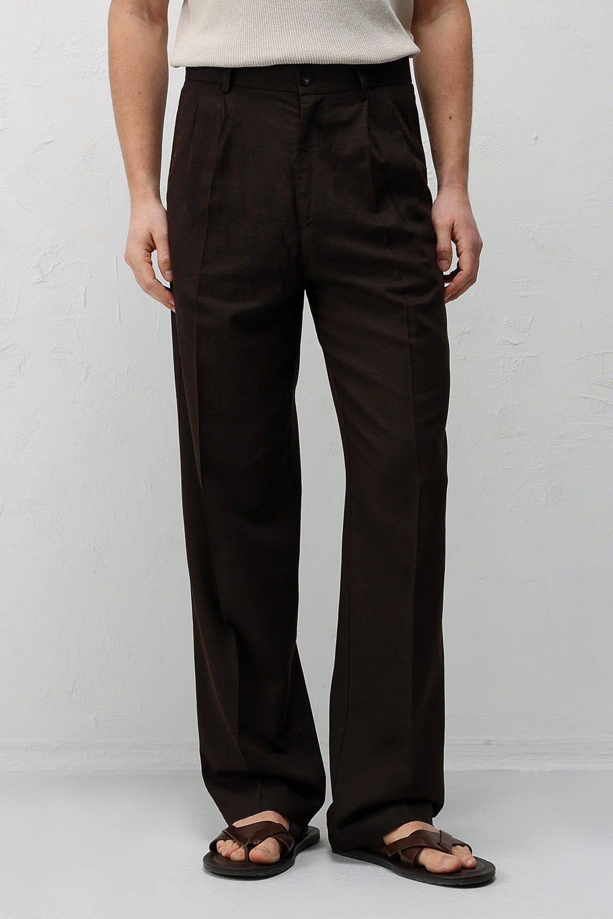 Antioch Linen-Blend Men's Baggy Pants