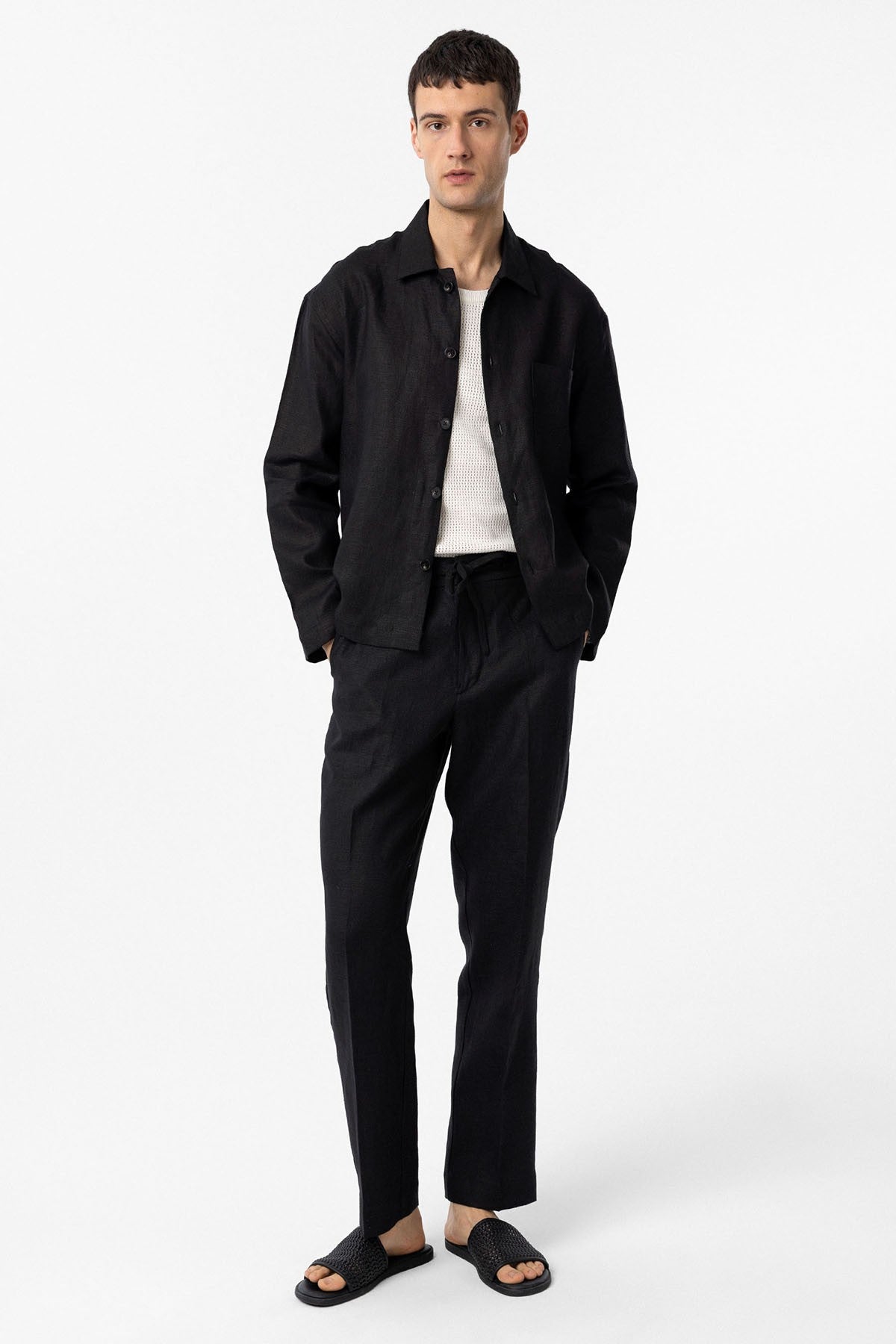 Antioch 100% Linen High-Waisted Men's Pants