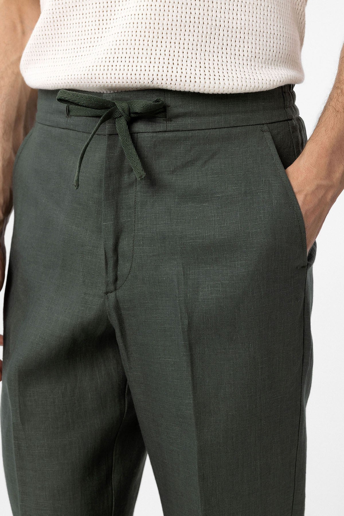 Antioch 100% Linen High-Waisted Men's Pants
